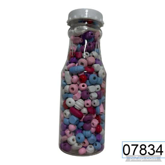 Imagen de BOTELLA PARA ARMAR COLLARES PIEZAS MADERA 6.26